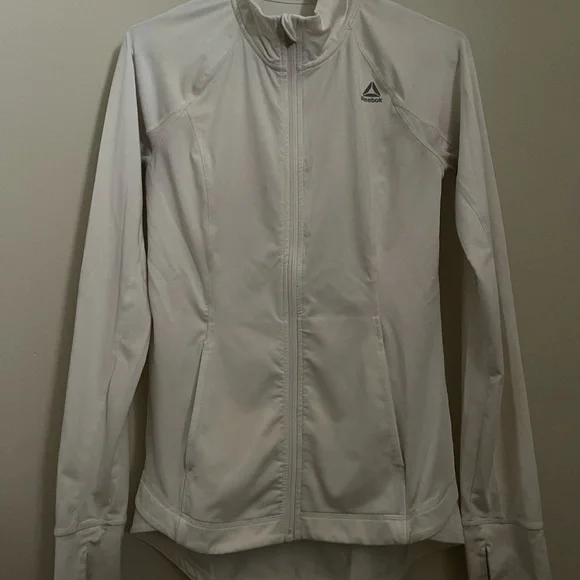 Reebok Light Gray Athletic Jacket - Picture 1 of 4